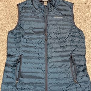 Eddie Bauer Navy Quilted Vest